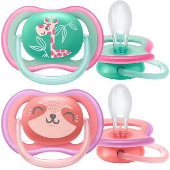 Пустушка Philips Avent Ultra Air для дівчаток 18+ м 2 шт (8710103896166)