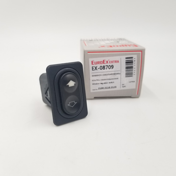 Кнопка стеклоподъемника EuroEx ВАЗ 2108-2110-2123 с рамкой Каталожный номер EX-08709, 92.3709