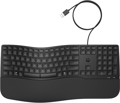 Klawiatura przewodowa HP 485 Comfort Wired Keyboard USB Black (8T6M2AA)