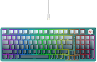 Клавіатура дротова Havit KB899L USB Teal (6939119013653)
