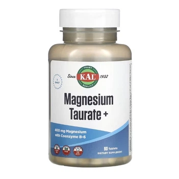 Магній таурат KAL Magnesium Taurate з вітаміном B6 200мг 90 таблеток