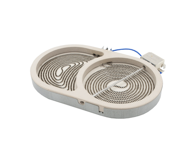 Конфорка двойная для стеклокерамической плиты Whirlpool, 1000W/1800W (Eika 2702433832 / 400011249882) - 481231018896