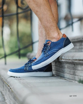 Кеди чоловічі Casual Step 41 (25,5 см) Jeans Navy (арт 1210)