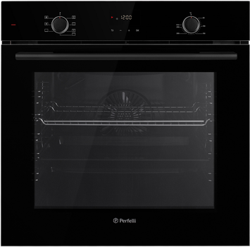 Духовий шафа електричний Perfelli PERLA 6D7 NERO (78 л, 6 прогр., мех.-сенс.кер.) 267481