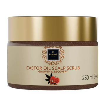 Скраб для шкіри голови з рициноваю олією Famirel Castor Scalp Scrub Growth & Recovery 250 мл