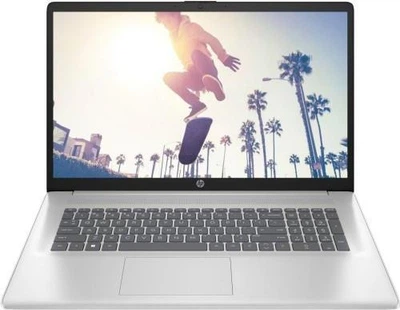 Ноутбук HP 17-cn4026ua 17.3"/Intel Core 3-100U/16GB/SSD 512GB/Intel Graphics/DOS/Natural Silver (B9PL7EA)