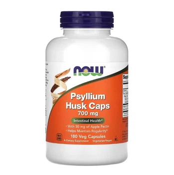Псиліум NOW Foods Psyllium Husk Caps лушпиння насіння подорожника 700 мг 180 капсул
