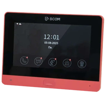 Wi-Fi видеодомофон 7" BCOM BD-760FHD/T Red с поддержкой Tuya Smart