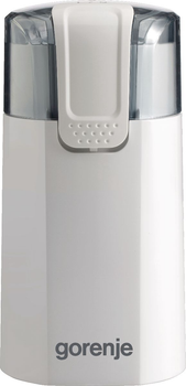 Кавомолка Gorenje SMK150WI роторна система, ємність 60г, 3 ступені помелу, імпульсний режим 150Вт Білий