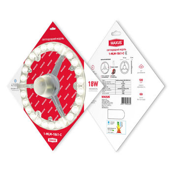 Світлодіодний модуль 1-MLM-1841-C MAXUS Led Module 18W 4100K Circle