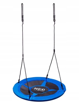 Гойдалка підвісна садова дитяча гніздо лелеки NEO - sport Swingo XXL 95 cm, синя