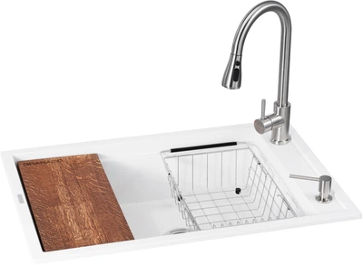 Кухонная мойка GRANADO Basic Estella 5-в-1 White