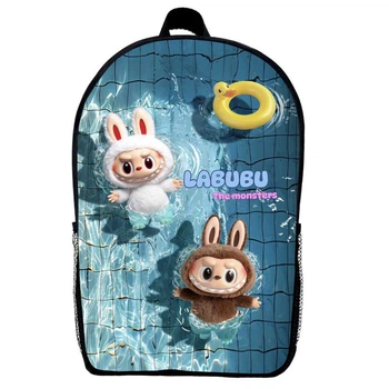 Рюкзак Лабубу (School Gear bag Labubu 08) чорний, 39 х 27 х 14 см
