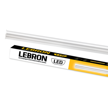 Офісний світлодіодний світильник 18W накладний Lebron лінійний 60см 6500K білий IP20 L-T5-PL