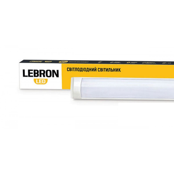 Офисный LED светильник 18W Lebron линейной формы 60см 4000K накладной белый IP20 L-Т8-LP