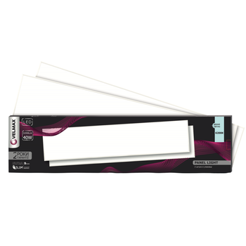 Встраиваемая LED панель 40W Velmax "Армстронг" прямоугольная 6200K 295*1195mm белая IP20 V-UPS