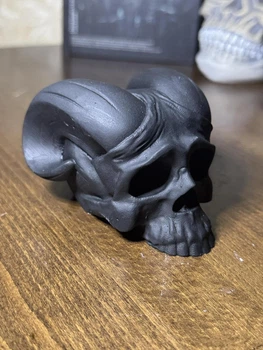 Статуетка Череп Демона FullBlack ABC handmade