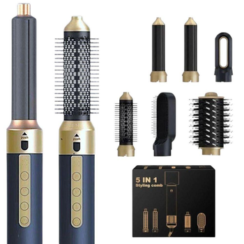 Стайлер NIKAI Hair Styler 1400 W мультистайлер 6 в 1 для укладки волос фен щетка с ионизацией воздуха и датчиками контроля температуры, набор для укладки волос с насадками