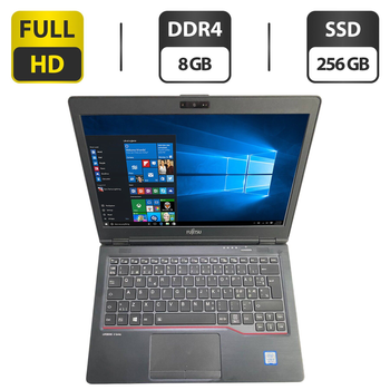Нетбук Fujitsu LifeBook U729 / 12.5" (1920x1080) IPS / Intel Core i5-8265U (4 (8) ядра по 1.6 - 3.9 GHz) / 8 GB DDR4 / 256 GB SSD / UHD Graphics / WebCam б/у