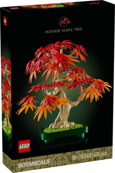 Zestaw klocków LEGO Botanicals Klon palmowy bonsai 474 elementy (10348)