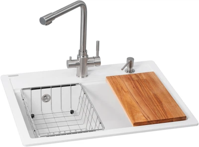 Кухонная мойка GRANADO Optimal Artes 5-в-1 White