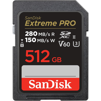 Карта памяти SanDisk SDXC Extreme Pro 512GB UHS-II U3 V60 Class 10 (SDSDXEP-512G-GN4IN) [136569]