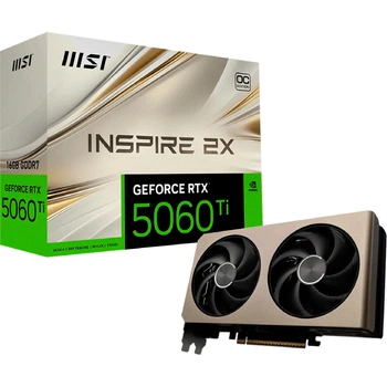 Відеокарта MSI GeForce RTX 5060 Ti 16GB INSPIRE 2X OC (G506T-16I2C) EU [135933]