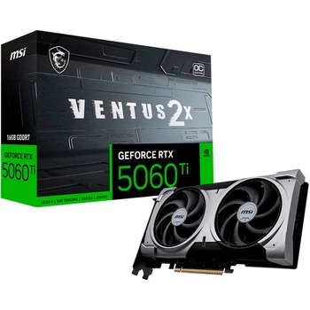 Видеокарта MSI GeForce RTX 5060 Ti 16GB VENTUS 2X OC PLUS (G506T-16V2CP) UA [135928]