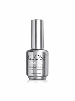 Топ для гель-лака GLOSS Company HEMA Free Top Gelcoat system, 15 мл