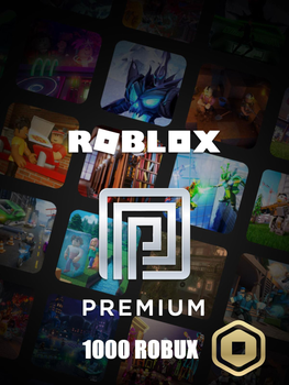 Карта пополнения Roblox PREMIUM на 1 месяц +1000 ROBUX
