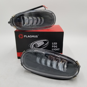 Фары противотуманные FLAGMUS Ланос, Сенс LED 5 линз (комплект 2шт)