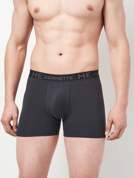 Трусы боксеры мужские хлопковые Cornette High Emotion 503 HE NEW 2XL Графитовые (5902458196852)