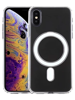 Чохол для Apple iPhone Xs Max, Clear Case Mag-Safe, Прозорий
