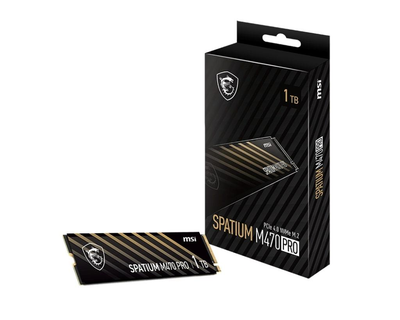 Накопичувач SSD 1TB MSI Spatium M470 Pro M.2 2280 PCIe 4.0 x4 NVMe 3D NAND TLC (S78-440L0J0-P83) ( M.2 2280 )