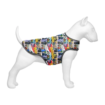 Курточка-накидка для собак WAUDOG Clothes, рисунок "Бэтмен комикс", XXS, А 23 см, B 29-36 см, С 14-20 см