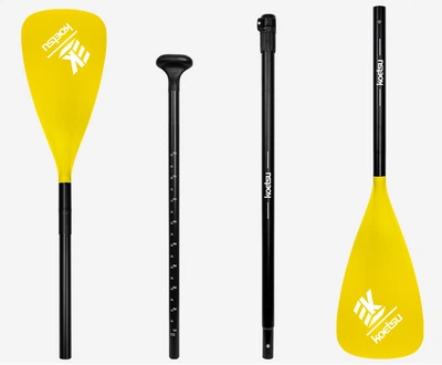 Весло KOETSU YELLOW для SUP доски 2 в 1 , весло для каяка и байдарки, весло для сапа , весло для лодки