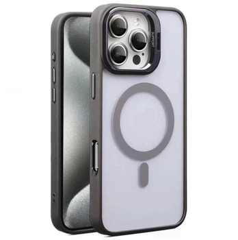 Чехол Primo Support MagSafe для iPhone 16 Pro с защитой камер - Grey