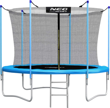 Trampolina ogrodowa Neo Sport 183 cm z siatką wewnętrzną i drabinką Blue (NS-06W181)