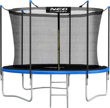 Trampolina ogrodowa Neo Sport 183 cm z siatką wewnętrzną i drabinką Navy Blue (NS-06W241)