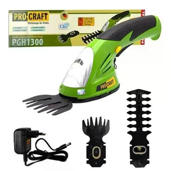 Кусторез и подрезчик травы аккумуляторный Procraft PGH1300 3,6 В 2 ножа