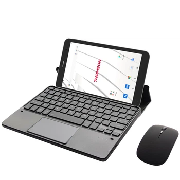 Клавиатура-подставка Smart Keyboard + Мышка для Thomson TEO 8 Ukr+Eng Black
