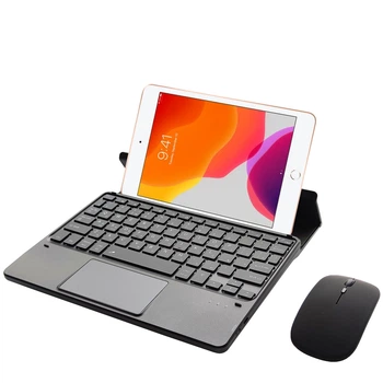 Клавиатура-подставка Smart Keyboard + Мышка для Apple iPad Mini 1/2/3/4/5 Ukr+Eng Black
