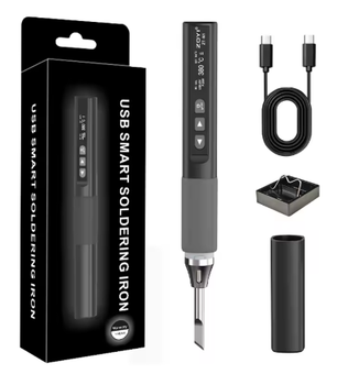 Портативний USB type-c паяльник ZOYI ZT-N1 на жалах T12 з кабелем, підставкою, ковпачком