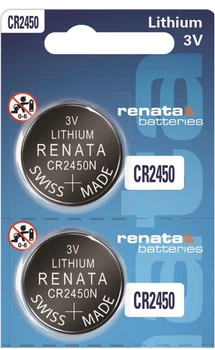 Батарейка літієва Renata CR2450N 2 шт BLISTER CARD