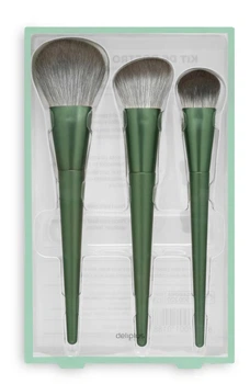 Набір пензлів для макіяжу обличчя Deliplus Kit De Rostro Pinceles, 3 шт