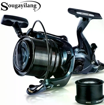 Карповые катушки 9000 Sougayilang Ultra Smooth 13+1bb для дальнего забрасывания.