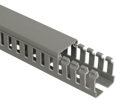 Короб перфорированный 80x60мм 2 пог.м ПВХ серый [CKM50-080-060-1-K03] Импакт UEC