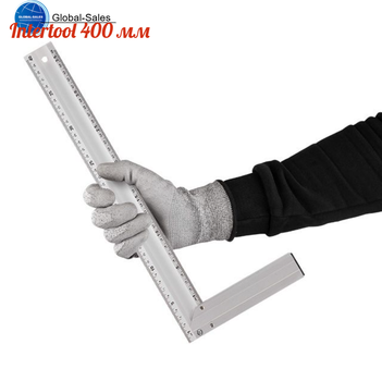 Угольник Intertool 400 мм алюминиевый (MT-2064)
