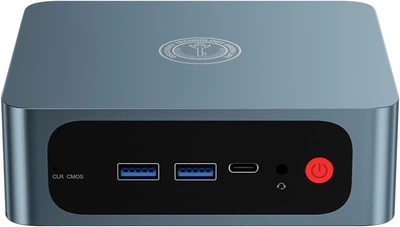Мини ПК Trigkey S5 / AMD Ryzen 5 5560U / RAM 16GB / SSD 500GB / HDMI / LAN / Wi-Fi 6 / Bluetooth 5.2 / Windows 11 / Blue