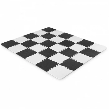 Детский коврик пазл игровой водонепроницаемый 150х180см. KiderKraft LUNO Black / Детские развивающие коврики